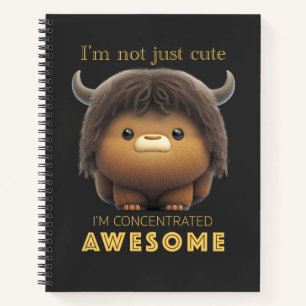 Buffalo Concentrated Awesome Cute Adorable Funny  Notebook