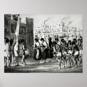 Buffalo Dance at Pueblo de Zuni Poster