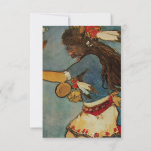 “Buffalo Dancer” Western Art by Gerald Cassidy Thank You Card