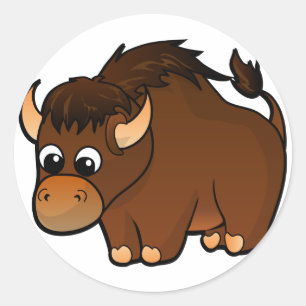 Buffalo Design Classic Round Sticker