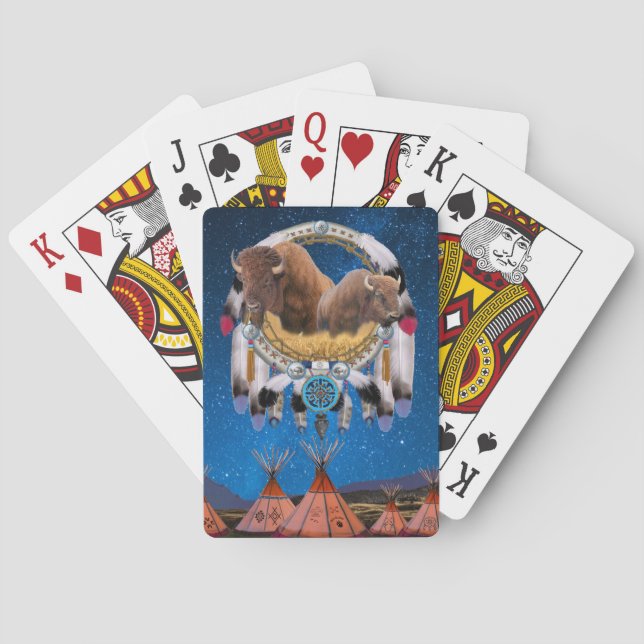 BUFFALO DREAM CATCHER PLAYING CARDS (Back)
