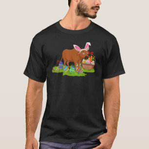 Buffalo Easter Egg Hunting Bunny Buffalo Easter Su T-Shirt
