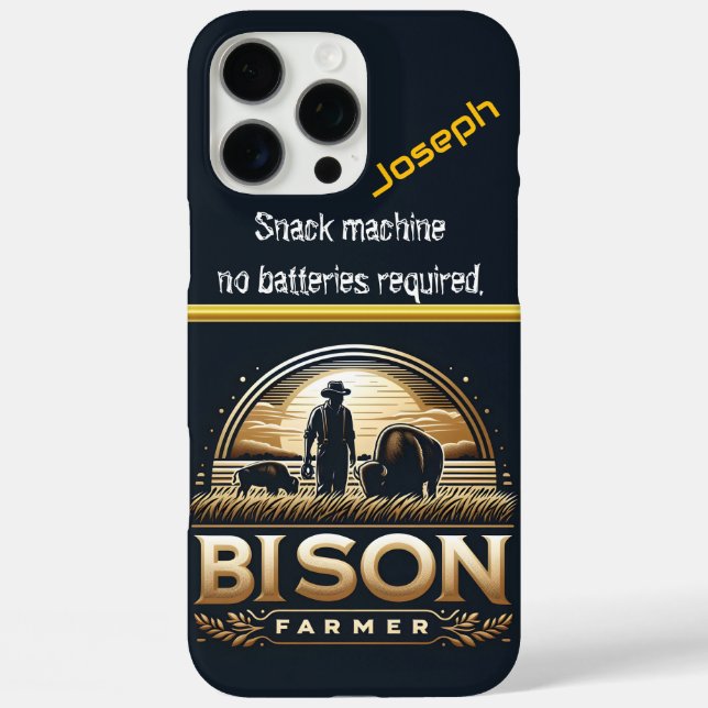 Buffalo Farmer Stands Proud Case-Mate iPhone Case (Back)