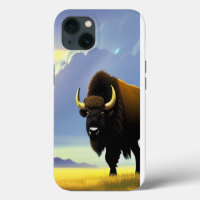 Buffalo Fields iPhone 13 Pro Slim Fit Case, Glossy