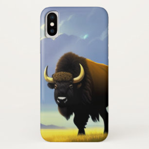 Buffalo Fields iPhone 13 Pro Slim Fit Case, Glossy iPhone X Case
