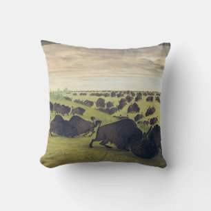 Buffalo fighting cushion