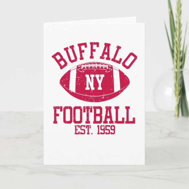 Buffalo Football Fan Gift Present Idea Card (Front)