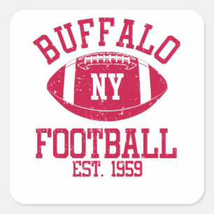 Buffalo Football Fan Gift Present Idea Square Sticker