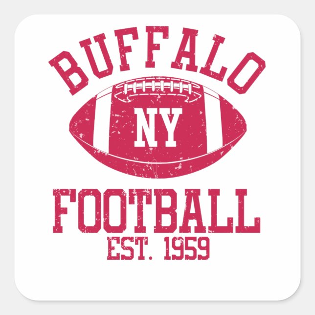 Buffalo Football Fan Gift Present Idea Square Sticker (Front)