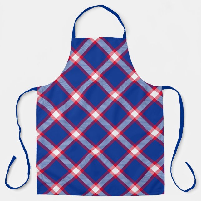 Buffalo Football Plaid Apron (Front)