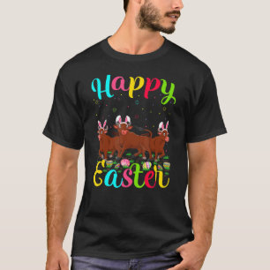 Buffalo Funny Easter Egg Bunny Buffalo Happy East T-Shirt