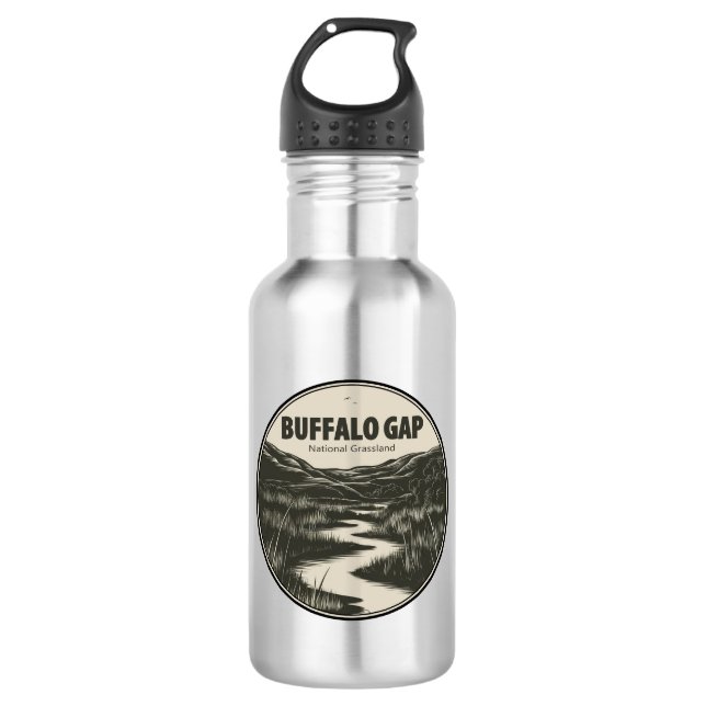 Buffalo Gap National Grassland Stream 532 Ml Water Bottle (Front)