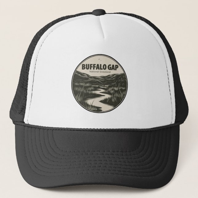 Buffalo Gap National Grassland Stream Trucker Hat (Front)