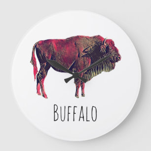 Buffalo Gift Large Clock