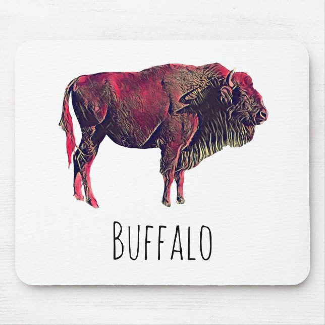 Buffalo Gift Mouse Mat (Front)