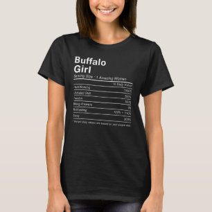 BUFFALO GIRL NY NEW YORK Nutrition Facts  City Hom T-Shirt