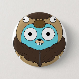 Buffalo Gopher 6 Cm Round Badge