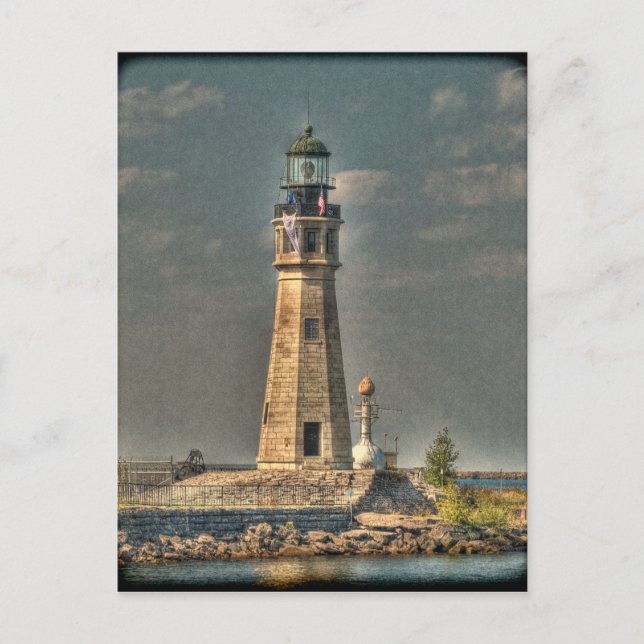 Buffalo Harbour Lighthouse Postcard (Front)