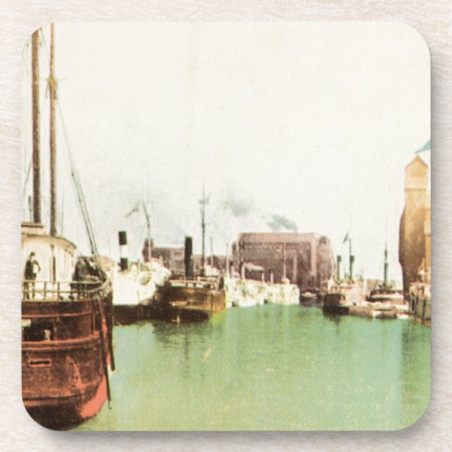 Buffalo Harbour Vintage Coaster (Front)