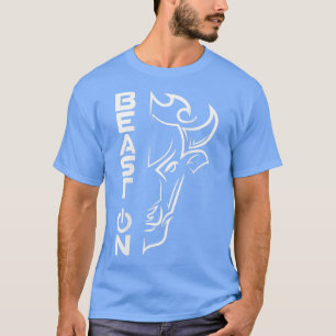 Buffalo Head Beast On Gym Gym Motivation Fitness T-Shirt