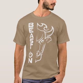 Buffalo HeadBeast On GymGym Motivation Fitness Say T-Shirt