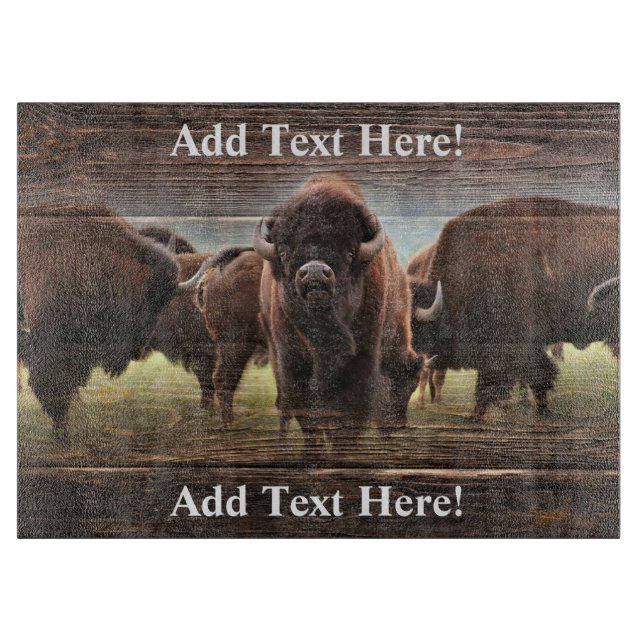 Buffalo Herd Cutting Board (Front)