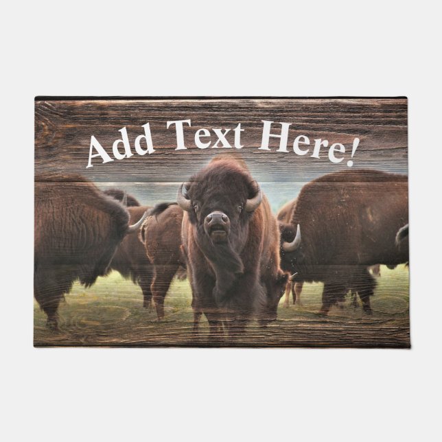 Buffalo Herd Doormat (Front)