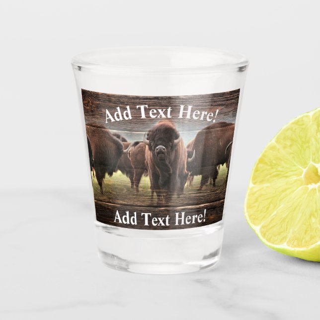 Buffalo Herd Shot Glass (Front)