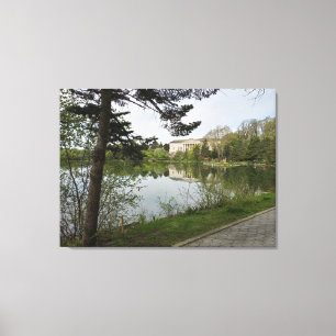 Buffalo History Museum Reflections Canvas Print