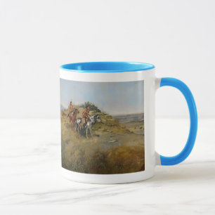 Buffalo Hunt, 1891 (oil on canvas) Mug