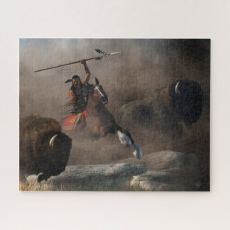 Buffalo Hunt Jigsaw Puzzle