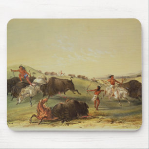 Buffalo Hunt Mouse Mat