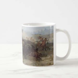 Buffalo Hunt No. 26 by CM Russell, Vintage Indians Coffee Mug