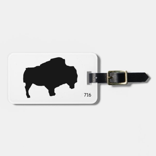 Buffalo Love 27 Luggage Tag (Front Horizontal)