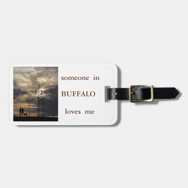 Buffalo Love 4 Luggage Tag (Front Horizontal)