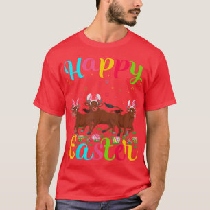 Buffalo Lover Funny Easter Egg Bunny Buffalo Happy T-Shirt