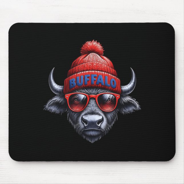 Buffalo Lovers For Men Women Toddler Youth Kids Bo Mouse Mat (Front)