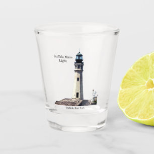 Buffalo Main Light shot glass