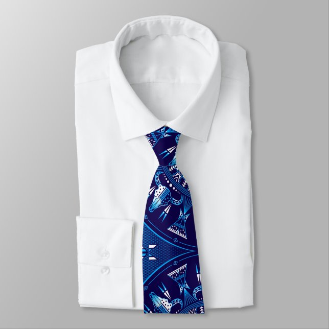 Buffalo Nation Blue Tie (Tied)