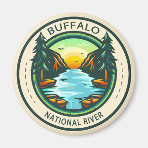 Buffalo National River Arkansas Badge Magnet