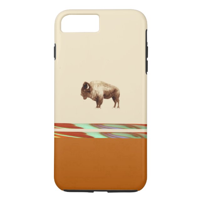 Buffalo & Native American design Case-Mate iPhone Case (Back)