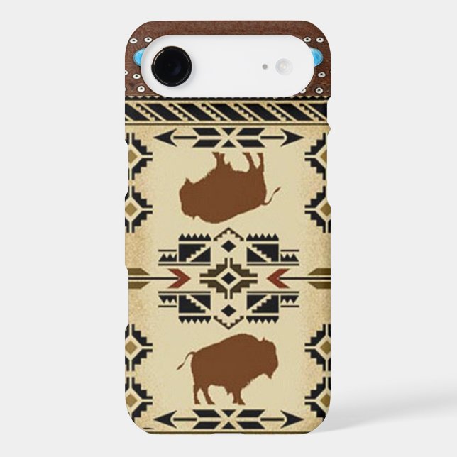 "Buffalo" Native American Western iPhone 6 case (Back)