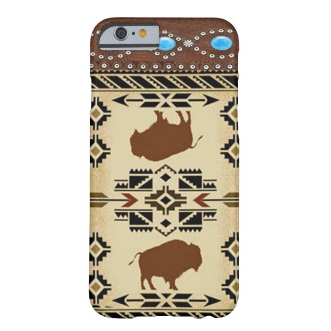 "Buffalo" Native American Western iPhone 6 case (Back)