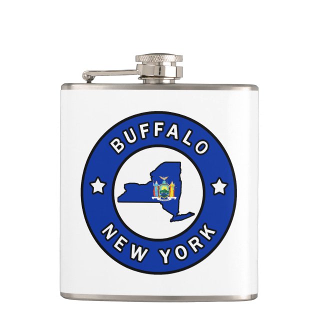 Buffalo New York Hip Flask (Front)
