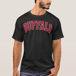 Buffalo New York Ny Vintage Sports Design Red Desi T-Shirt