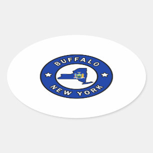Buffalo New York Oval Sticker