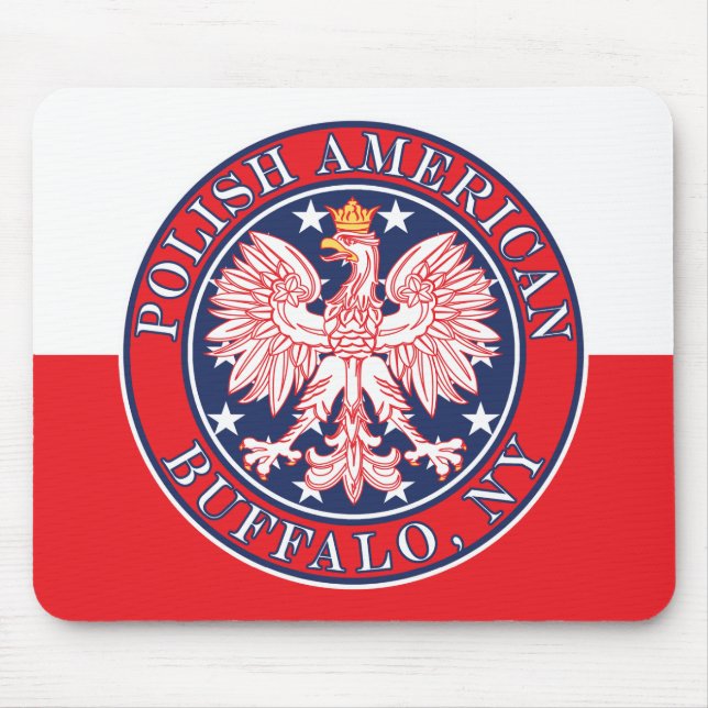 Buffalo New York Polish Mouse Mat (Front)