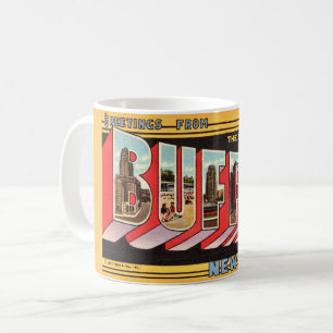 Buffalo New York Retro Mug
