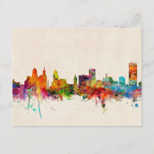 Buffalo New York Skyline Cityscape Postcard