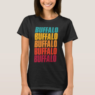 Buffalo New York Souvenir  Retro Vintage Buffalo T-Shirt